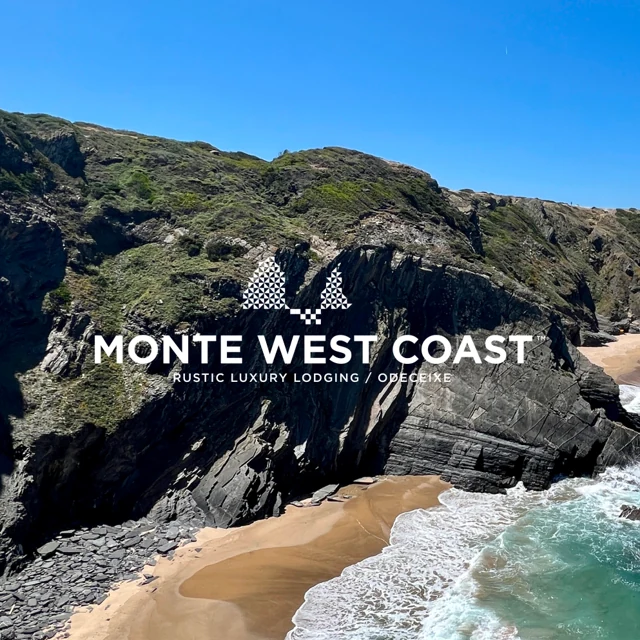 Paisagem costeira com a identidade Monte West Coast